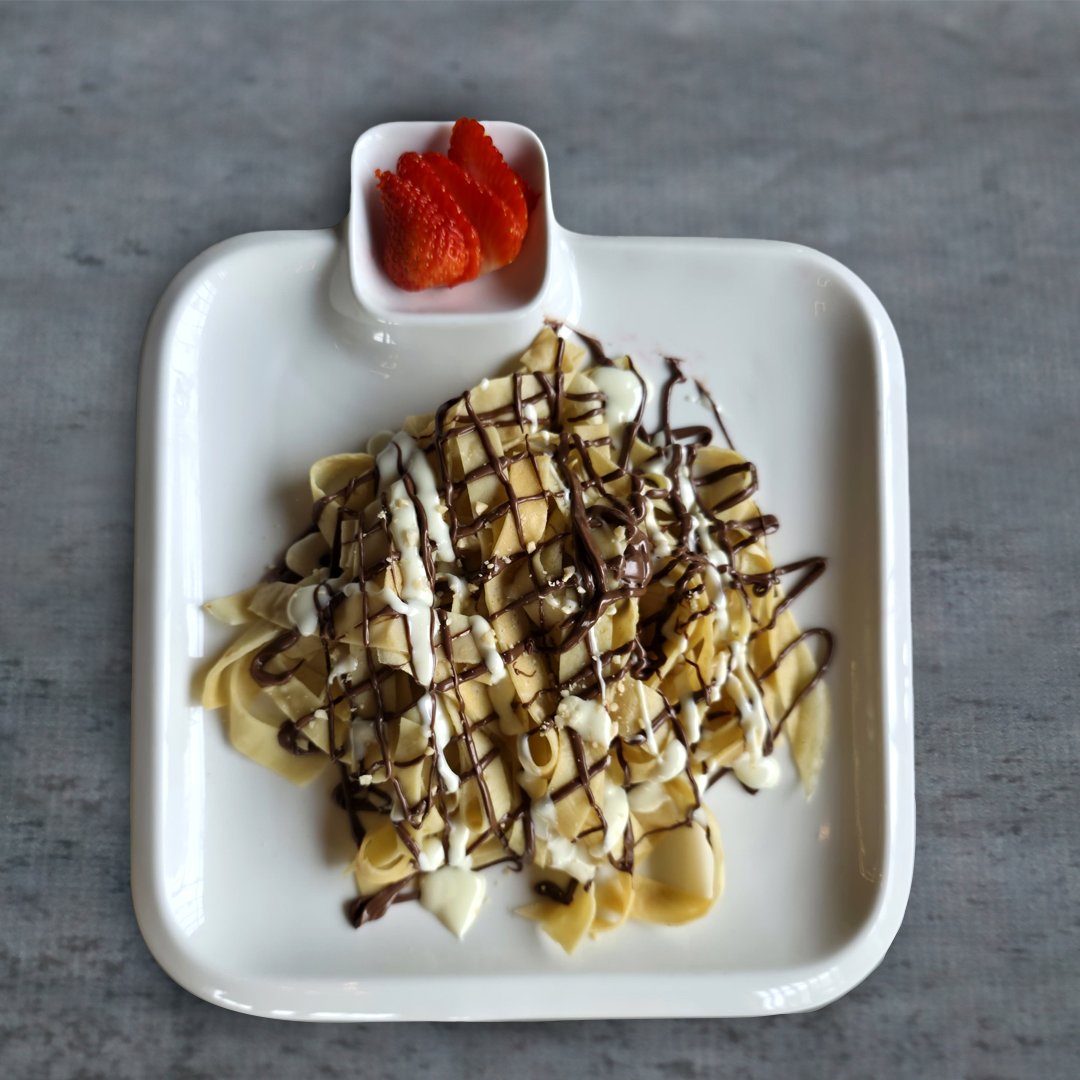 Chocolate tagliatelle