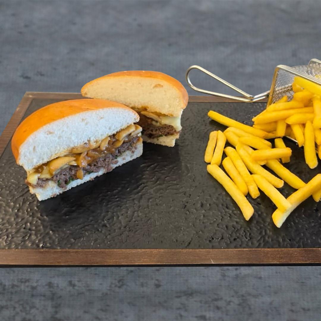 Swiss Mushroom Burger
